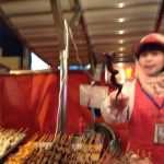 The beijing food market with all sorts of creepy crawlies